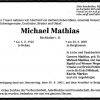 Mathias Michael 1925-2001 Todesanzeige